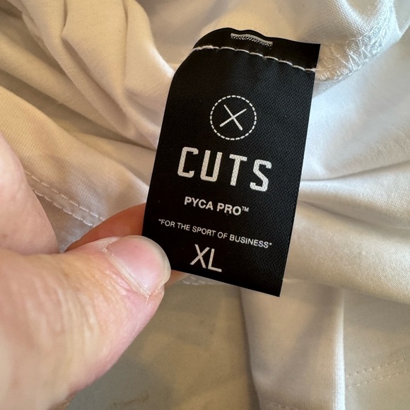 Cuts Pyca Pro Clothing Classic White Long Sleeve Henley Split-Hem Pullover / xlg - Picture 5 of 8